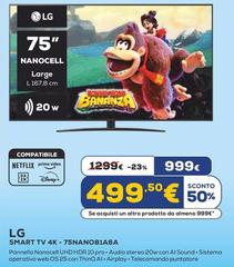 LG - Smart Tv 4K-75NANO81A6A 