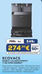 Ecovacs - Robot Lavapavimenti T-50 Omni Deebot