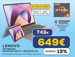 Lenovo - Notebook Ideapad Flex 5 82XX00CVIX