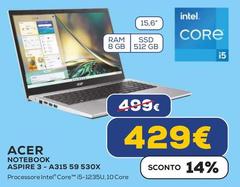 Acer - Notebook Aspire 3 A315 59 530X