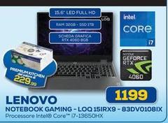 Lenovo - Notebook Gaming - Loq 15irx9-83dv0108ix