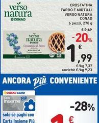 Verso Natura - Crostatina Farro E Mirtilli
