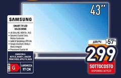 Samsung - Smart Tv Led UE43CU550