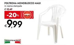 Maui - Poltrona Monoblocco