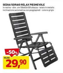 Sedia/Sdraio Relax Pieghevole