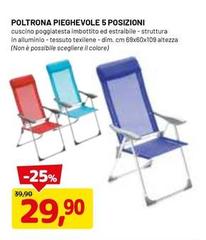 Poltrona Pieghevole 5 Posizioni