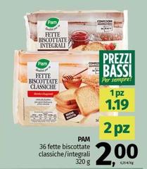 Pam - 36 Fette Biscottate Classiche/Integrali