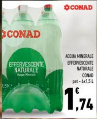 Conad - Acqua Minerale Effervescente Naturale