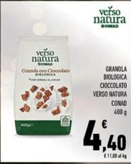 Conad - Verso Natura Granola Biologica Cioccolato