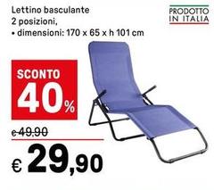 Lettino Basculante