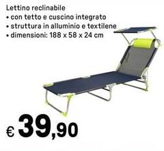 Lettino Reclinabile