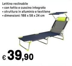 Lettino Reclinabile