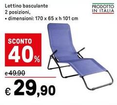 Lettino Basculante