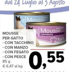 Luglio - Mousse Per Gatto Con Tacchino