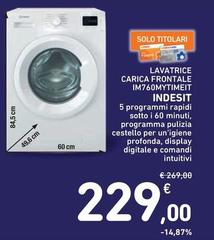 Indesit - Lavatrice Carica Frontale IMX70OMYTTMEMT