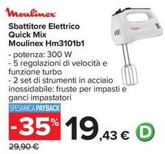 Moulinex - Sbattitore Elettrico Quick Mix
