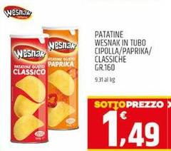 Wesnak - Patatine In Tubo Cipolla/ Paprika/ Classiche