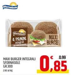 Sfornasole - Maxi Burger Integrali