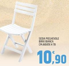 Sedia Pieghevole Birki Bianca