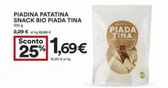 Bio - Piadina Patatina Snack  Piada Tina