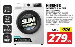 Hisense - Lavatrice Slim 7 Kg Classe A+++/C