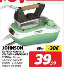 Johnson - Sistema Stirante Caldaia A Pressione 2.300W