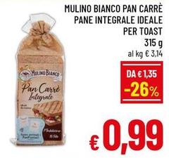 Mulino Bianco - Pan Carrè Pane Integrale Ideale Per Toast