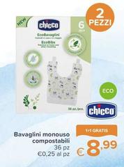 Chicco - Bavaglini Monouso Compostabili