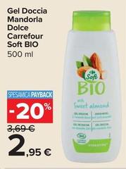 Carrefour Soft Bio - Gel Doccia Mandorla Dolce