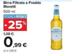 Moretti - Birra Filtrata A Freddo