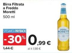 Moretti - Birra Filtrata A Freddo