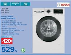 Bosch - Lavatrice 9Kg WGG2422