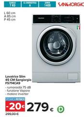 San Giorgio - Lavatrice Slim 45 Cm FS714CA9