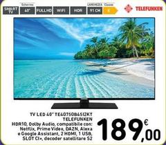 Telefunken - Tv Led 40