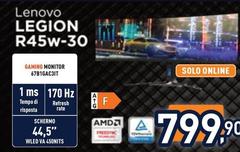 Lenovo - Legion R45w-30 Gaming Monitor 67B1GAC3IT