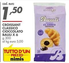 Bauli - Croissant Classico Cioccolato  X 6