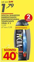 Vidal - Doccia Shampoo Energizzante/Docchiaschiuma Tonificante