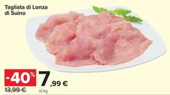 Tagliata Di Lonza Di Suino