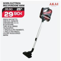Akai - Scopa Elettrica Multifunzione 600W