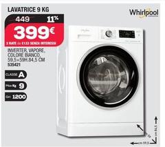 Whirlpool - Lavatrice 9 Kg