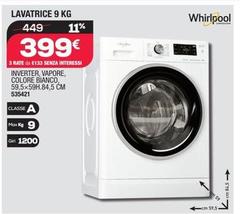 Whirlpool - Lavatrice 9 Kg