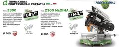 Compa -Troncatrici Professionali Portatili Mod. 2300
