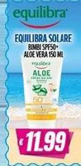 Equilibra - Solare Bimbi Spf50+ Aloe Vera