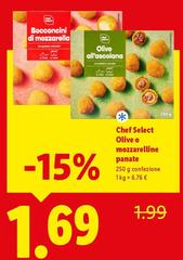 Chef Select - Olive O Mozzarelline Panate
