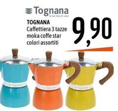 Tognana - Caffettiera 3 Tazze Moka Coffe Star