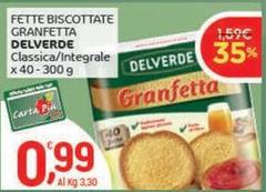 Delverde - Fette Biscottate Granfetta
