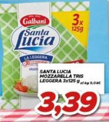 Galbani - Santa Lucia Mozzarella Tris Leggera