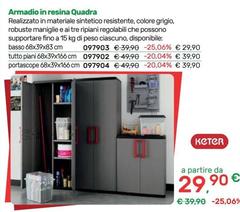 Keter - Armadio In Resina Quadra