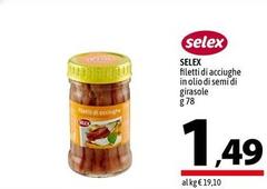 Selex - Filetti Di Acciughe In Olio Di Semi Di Girasole