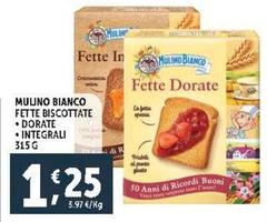 Mulino Bianco - Fette Biscottate Dorate/Integrali
